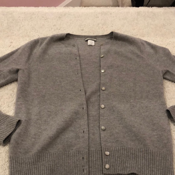 J. Crew Sweaters - J Crew gray cashmere cardigan